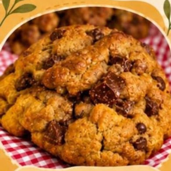 Galleta Mantequilla Morena con trozos de chocolate